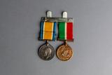 Médailles de la Première Guerre mondiale. Vue arrière