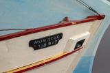 Demi-maquette de bateau de plaisance (Mon Reve). Vue de détail