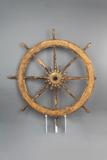 Roue à gouverner auxiliaire de l’Argenteuil. Vue avant