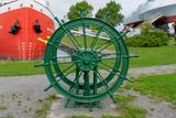 Roue à gouverner auxiliaire. Vue avant