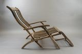 Chaise longue de pont. Vue latérale, gauche