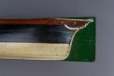 Demi-coque d’un voilier trois-mâts. Vue de détail