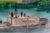 Marine de vapeur (Pierreville). Vue de détail