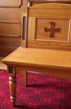 Banc d'église. Vue de détail