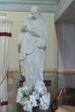 Biens mobiliers à caractère religieux (Sculpture antérieure à 1965). Vierge à l'Enfant, Pasquale Sgandurra, 1948. Église Sainte-Amélie, Baie-Comeau