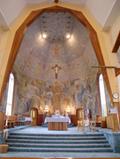 Fresque du choeur de l'église de Saint-Antoine-de-Padoue. Vue générale