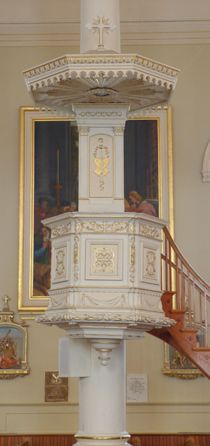 Chaire à prêcher - Église paroissiale Notre-Dame-de-l'Assomption, La  Rouaudière - Inventaire Général du Patrimoine Culturel