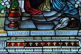 Vitrail (L'Éducation de la Vierge)