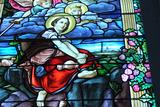 Vitrail (Jeanne d'Arc écoutant ses voix)