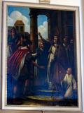 Peinture (Saint Ambroise repoussant Théodose)