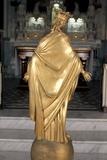 Statue (Vierge dorée). Vue arrière