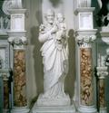 Autel latéral. Vue de détail, statue de saint Joseph