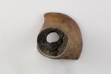 Fourneau de pipe trompette. Détail de la pâte