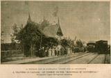 Gare de Mont-Rolland. La gare de Mont-Rolland, 1892, Sainte-Adele, photo. Laprés