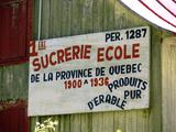 Cabane à sucre. Vue de détail