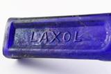 Bouteille de Laxol. Détail de l'inscription verticale