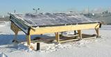 Cuve de pelanage. Lyophilisateur climatique installé sur le toit du Centre de Conservation du Québec.