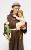 Statue (Saint Antoine de Padoue et l'Enfant Jésus). Vue de détail