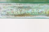Bouteille d'apothicaire. Détail de l'inscription « HENRY R GRAY »