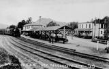Mont Baldy. Mont Baldy derrière la gare de Sainte-Marguerite-Station, 1930