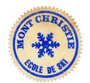 Mont Christie. Logo sur écusson école Mont Christie