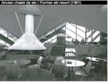 Chalet Mont Sainte-Anne. Intérieur du chalet de ski, c.1960