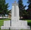 Plaque du monument de guerre de Thetford Mines, Vue générale