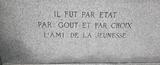 Plaque du monument du père Cyrille Beaudry