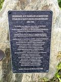 Plaque du monument aux Acadiens