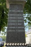 Plaque du monument aux Patriotes de Saint-Denis