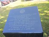 Plaque du monument des Soeurs de la Présentation de Marie