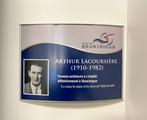 Plaque d'Arthur Lacoursière