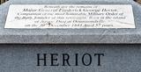 Plaque du monument funéraire de Frederick George Heriot