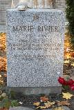 Plaque du monument de Marie Rivier
