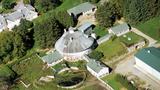 Grange circulaire Damase-Amédée-Dufresne. Vue aérienne