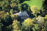 Domaine seigneurial de Saint-Ours. Vue aérienne