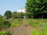 Domaine seigneurial Fraser. Vue des jardins vers le manoir