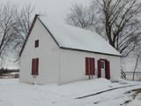 Maison du Meunier-de-Pointe-du-Moulin. Vue d'angle de la façade principale et façade latérale gauche