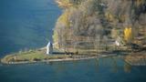 Moulin à vent de Pointe-du-Moulin. Vue aérienne