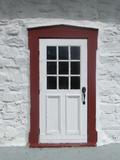 Maison Bouchard. Vue de détail. Porte