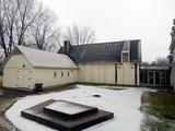 Collège Saint-Michel. Vue d'angle des réserves