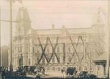 Ancien palais de justice de Québec. Quartier Vieux-Québec - Rue Saint-Louis - Palais de Justice- Funérailles, 1898