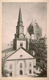 Cathédrale Holy Trinity. Anglican Cathedral of the Holy Trinity, Quebec. Erected 1804. Facing Place d'Armes.[Cathédrale anglicane de la Sainte-Trinité, Québec. Érigée en1804 face à la Place d'Armes.]