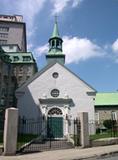 Église des Augustines-de-l'Hôtel-Dieu-de-Québec. Vue avant