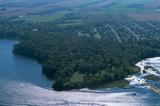 Site archéologique de la Pointe-du-Buisson. Vue aérienne