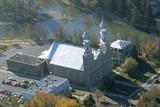 Église de Saint-Eustache. Vue aérienne