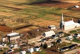 Site patrimonial de Saint-François-de-la-Rivière-du-Sud. Vue aérienne