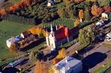 Église de Sainte-Famille. Vue aérienne