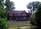 Vieille gare de Coaticook. Vue avant