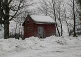 Laiterie de la maison Deslauriers. Vue avant